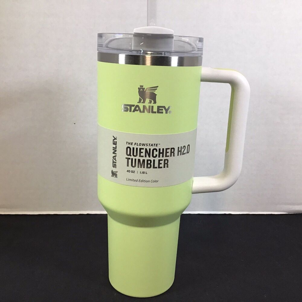 Stanley Flowstate Tumbler 40oz CITRON Green LIMITED EDITION Color Quencher H2.0